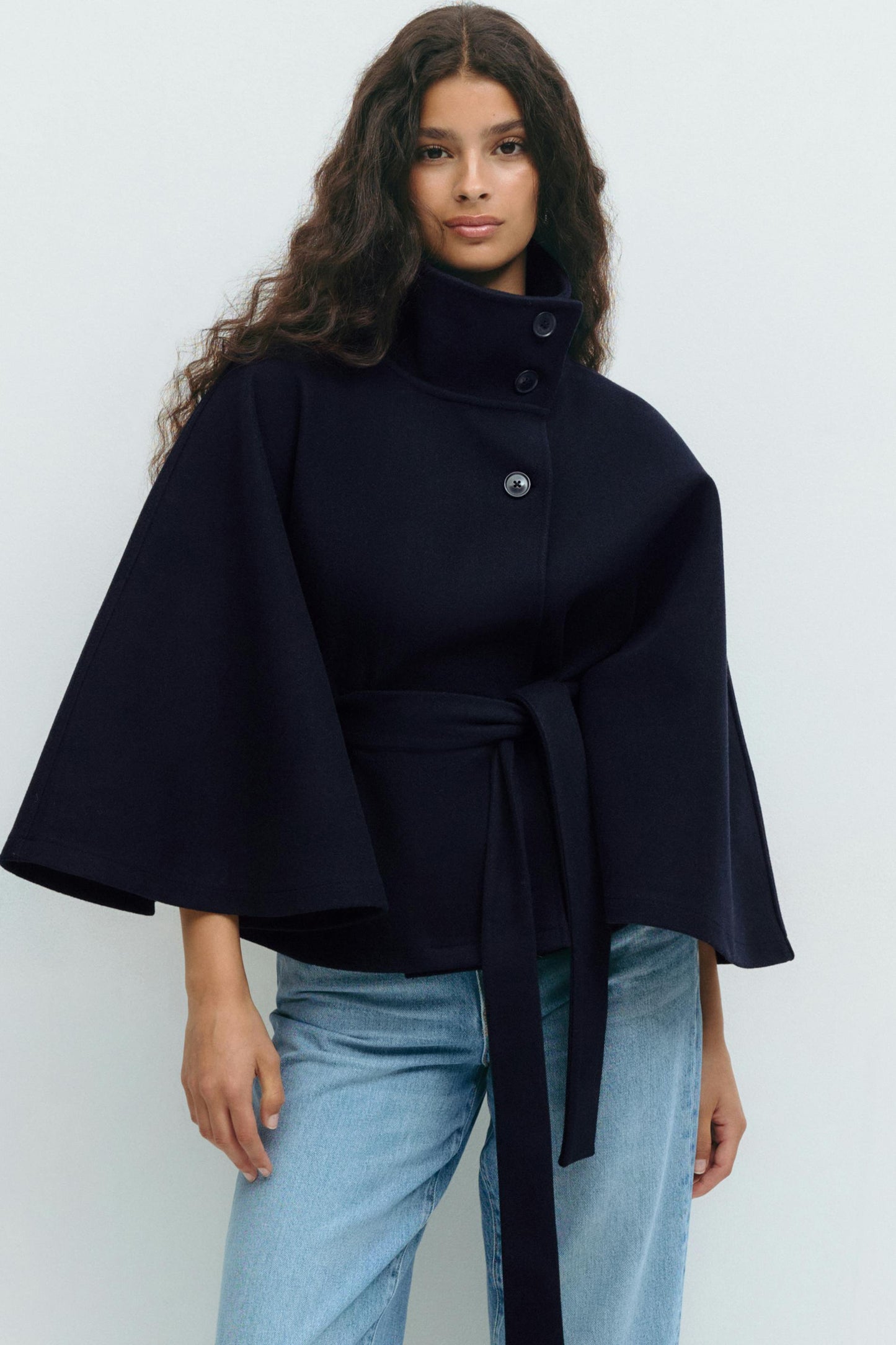 Gürtelcape Jacke